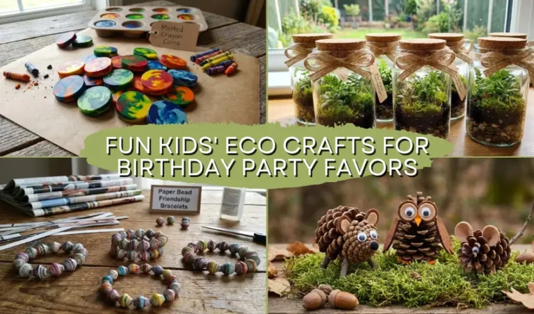Fun Kids’ Eco Crafts for Birthday Party Favors