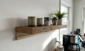 Recycled Wood Shelves: Easy DIY Install