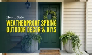 Weatherproof Spring Outdoor Decor & DIYs: How to Style a Porch That Actually Survives the Season