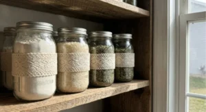 DIY Lace Mason Jar Pantry Canisters: A Step-by-Step Guide