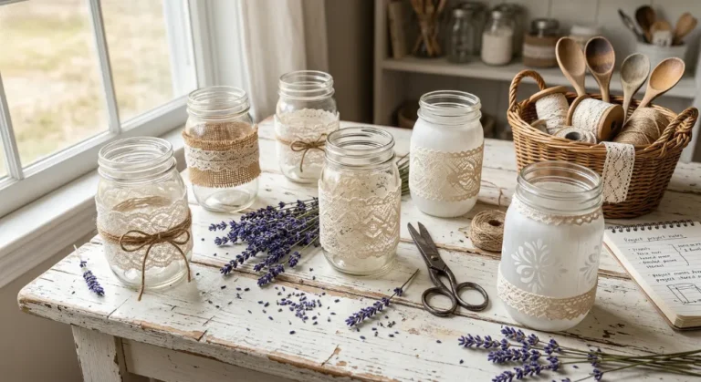 10 Creative Lace Mason Jar Pantry Ideas for Visual Inspiration