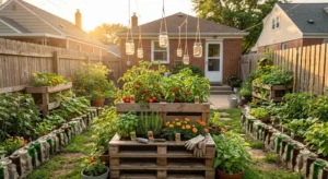 9 Upcycling Hacks for Tiny Rustic Gardens