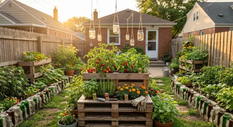 9 Upcycling Hacks for Tiny Rustic Gardens